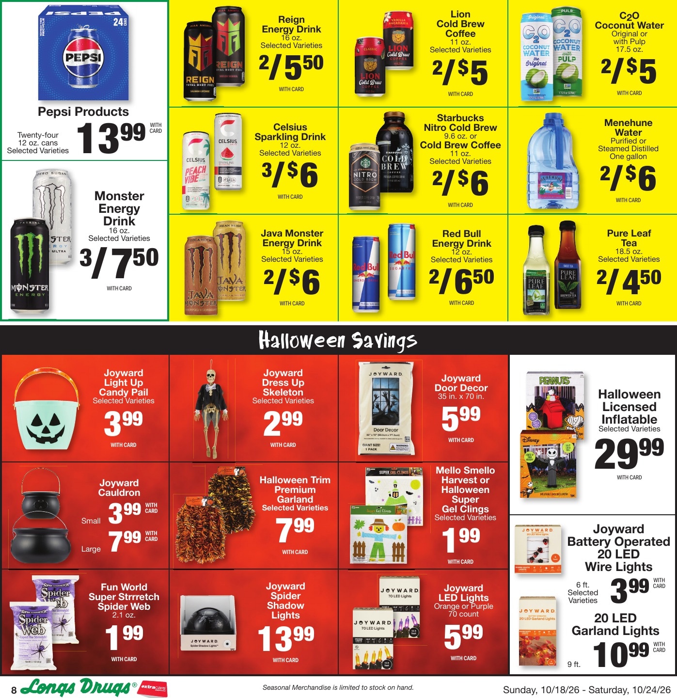 Longs Drugs Big Island Weekly Ad October 18 - 24, 2026
