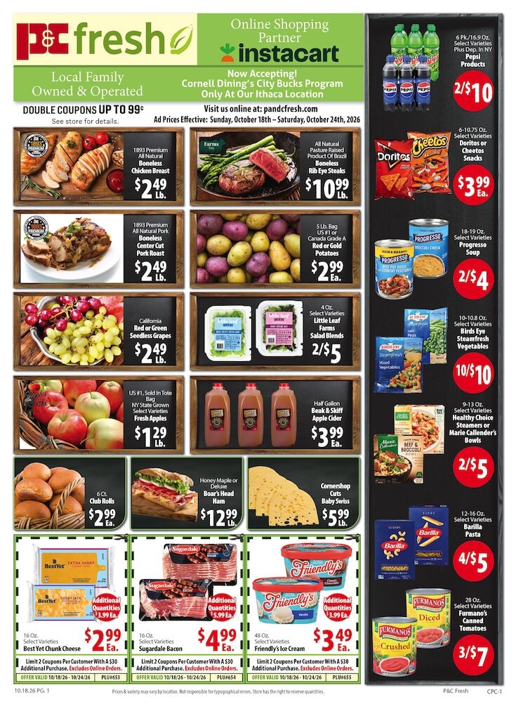 P&C Fresh Markets Weekly Ad October 18 - 24, 2026