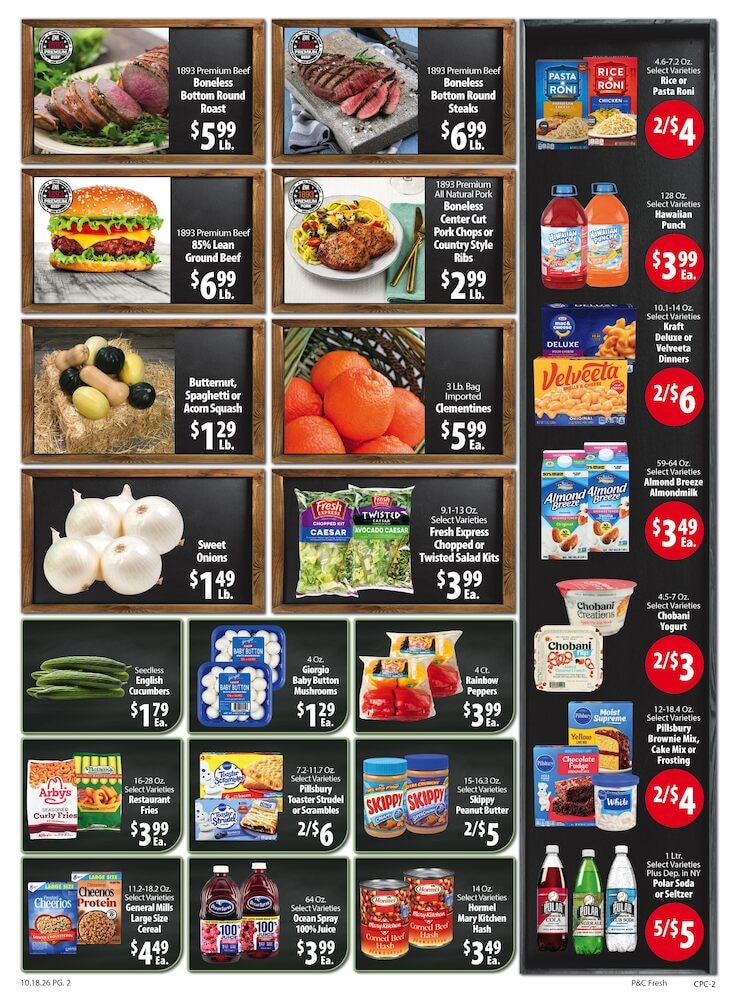 P&C Fresh Markets Weekly Ad October 18 - 24, 2026