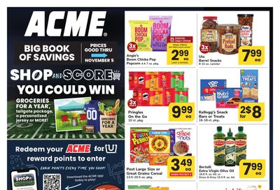 Acme Markets (Edgewater-Mayo Area, MD) Big Book of Savings Weekly Ad October 9 - November 5, 2026