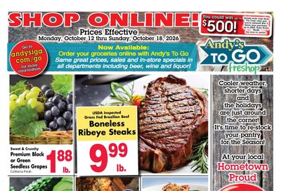 Andy's IGA Foodliner Weekly Ad October 12 - 18, 2026