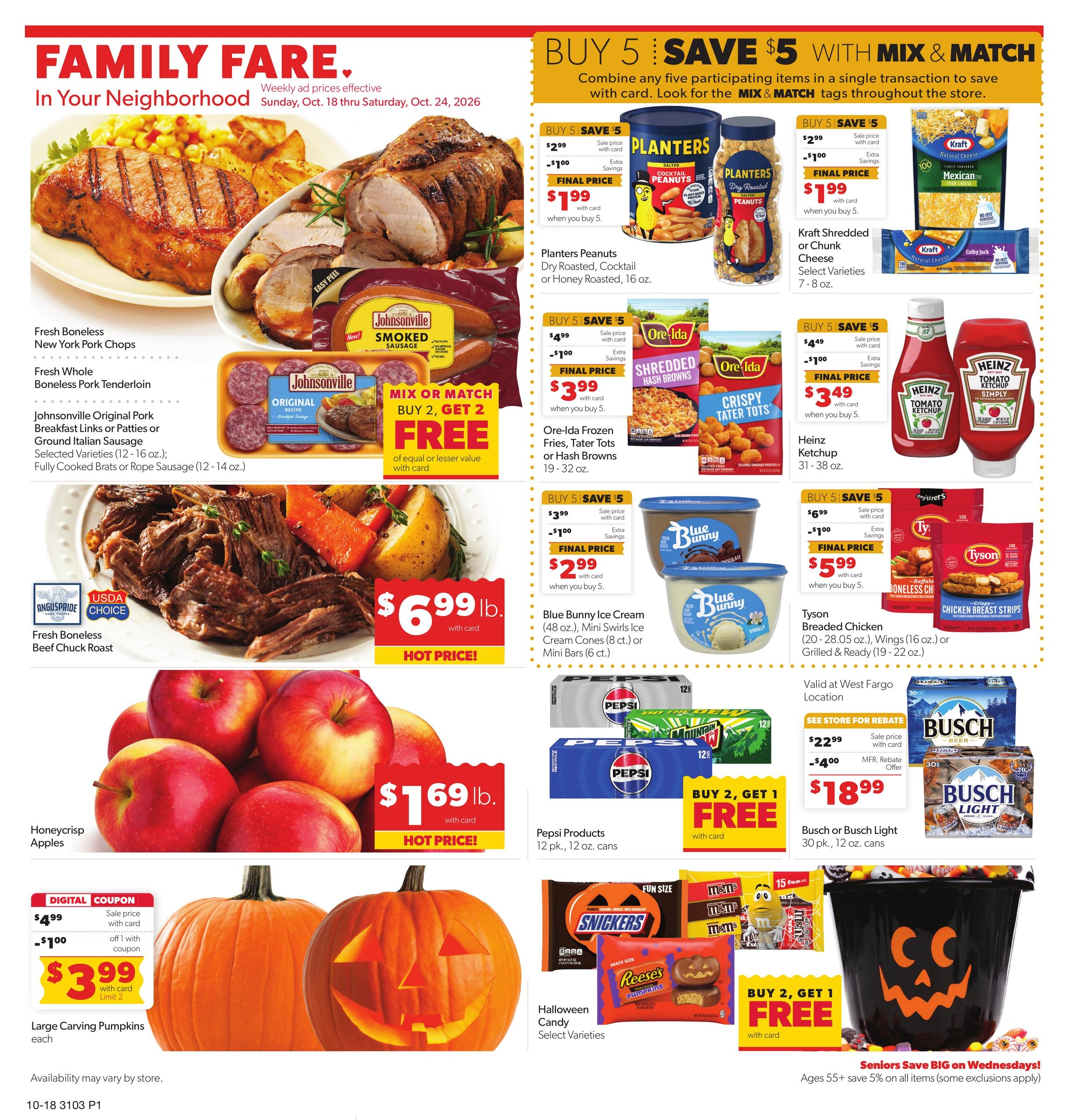 Family Fare (Barnesville Area, MN) Weekly Ad October 18 - 24, 2026