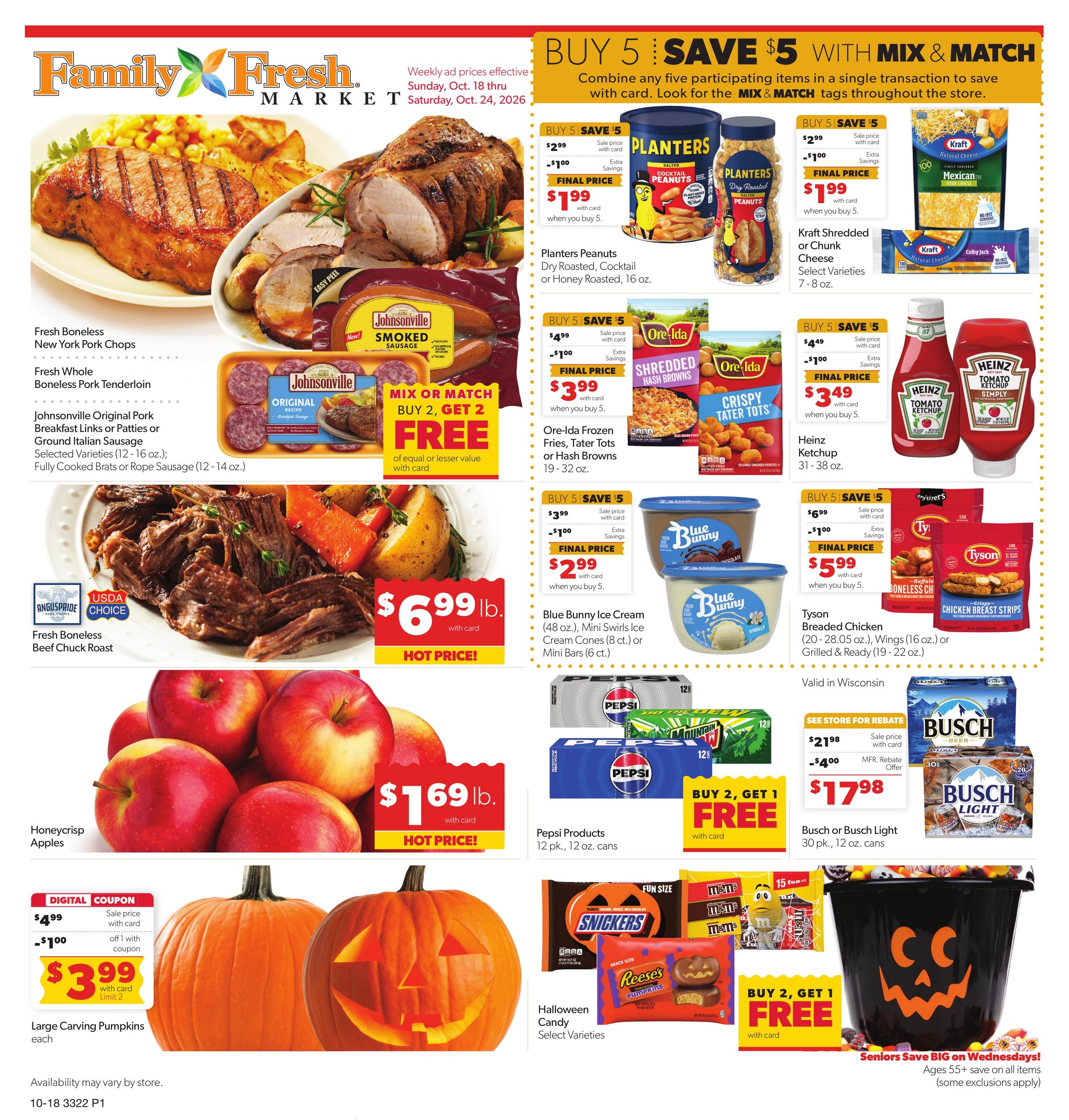 Family Fresh (Minneapolis Area, MN) Weekly Ad October 18 - 24, 2026