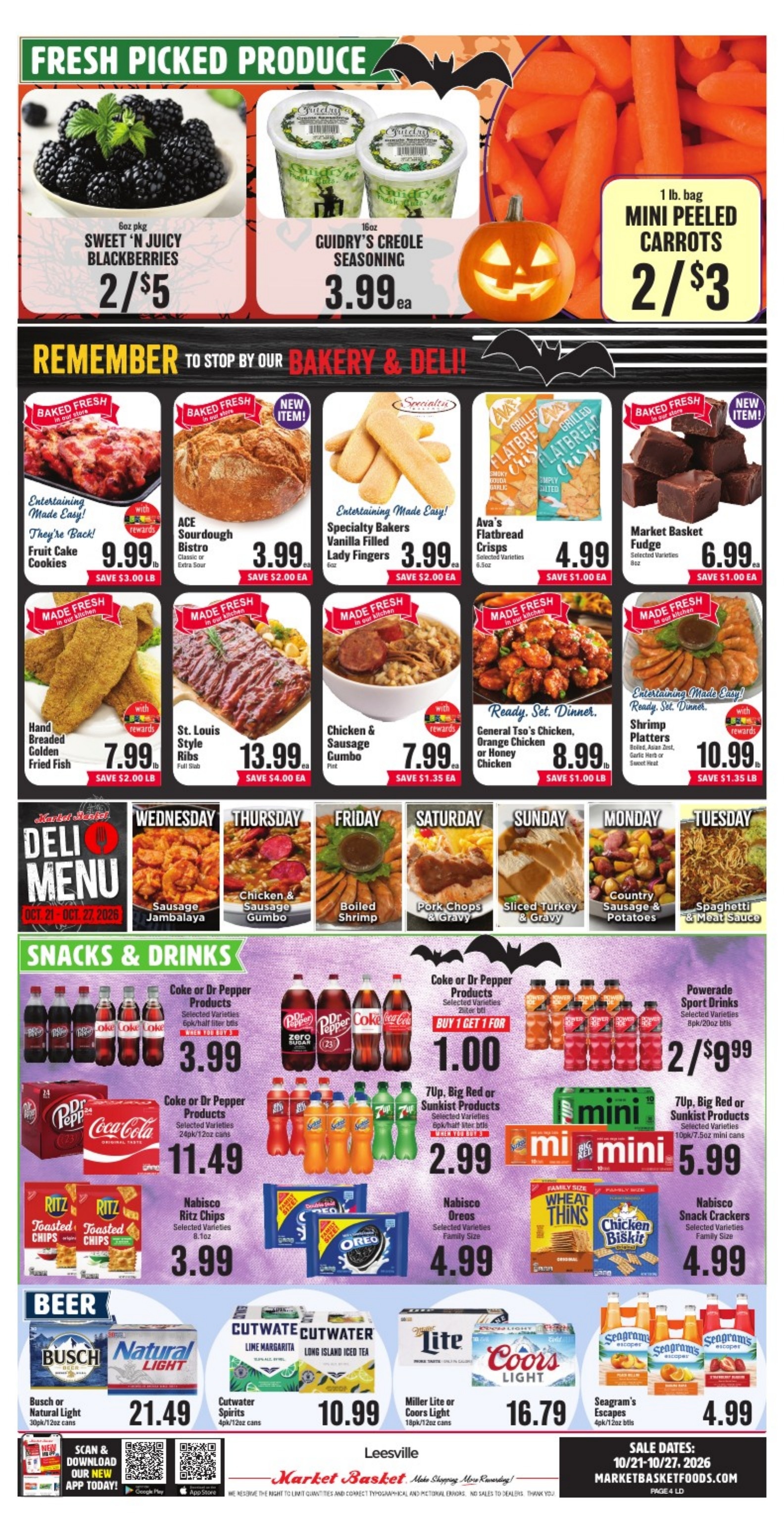 Market Basket (Leesville, LA) Weekly Ad October 21 - 27, 2026