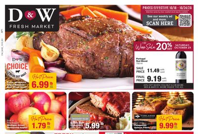 D&W Fresh Market Weekly Ad October 18 - 24, 2026