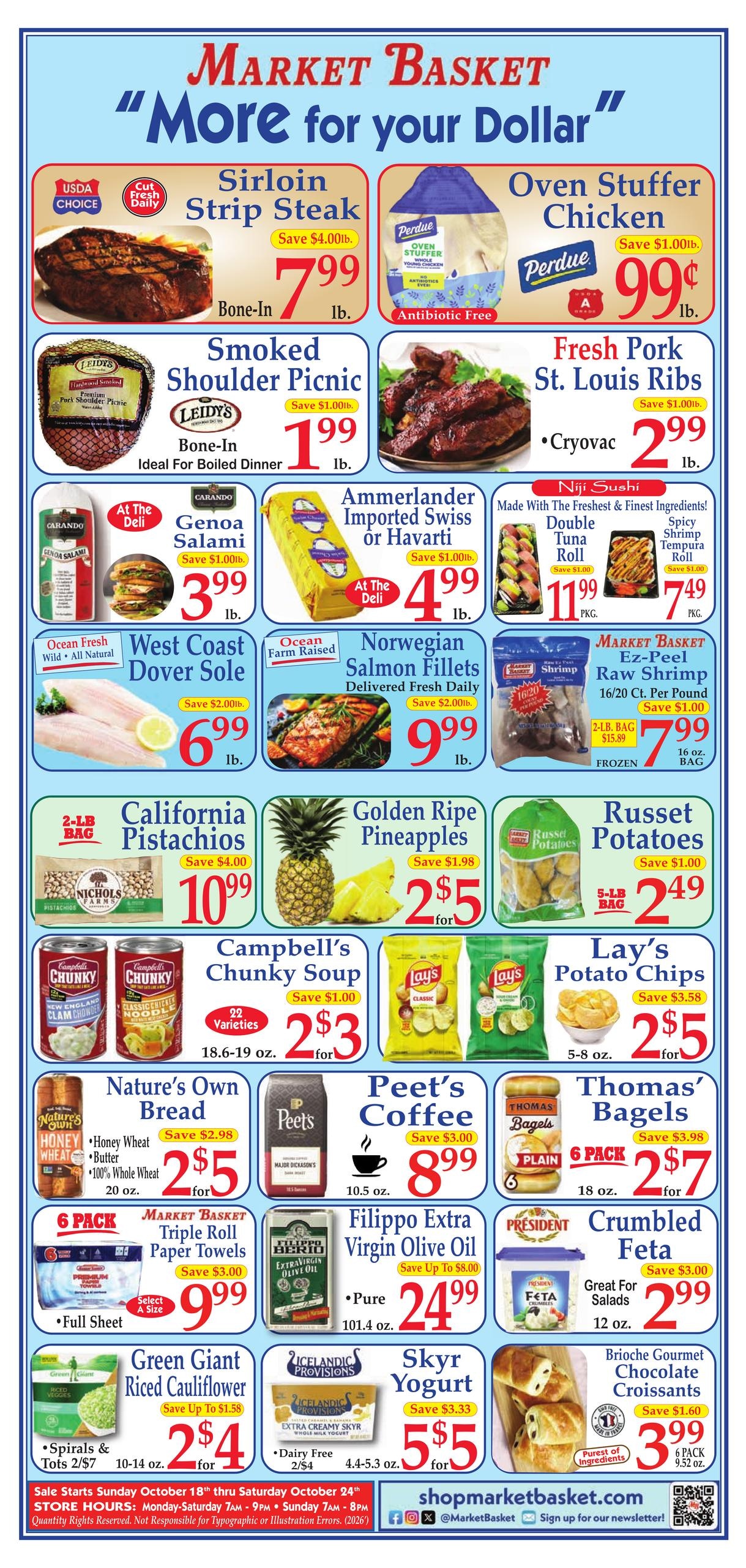 Demoulas Market Basket Weekly Ad October 18 - 24, 2026