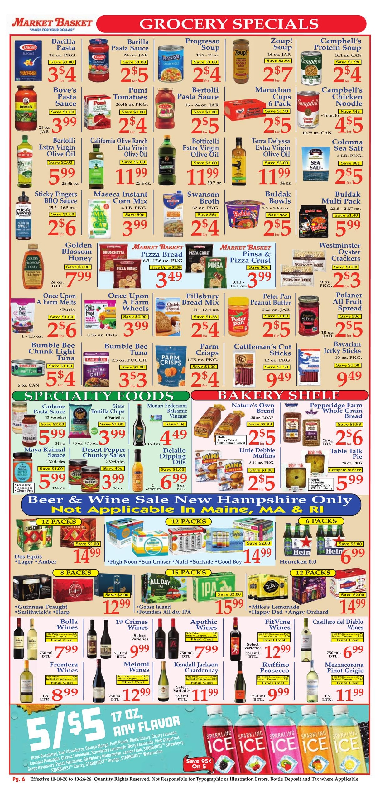 Demoulas Market Basket Weekly Ad October 18 - 24, 2026
