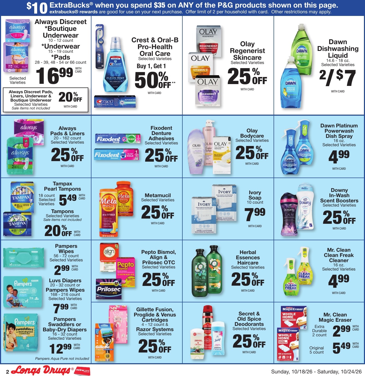 Longs Drugs Oahu Weekly Ad October 18 - 24, 2026