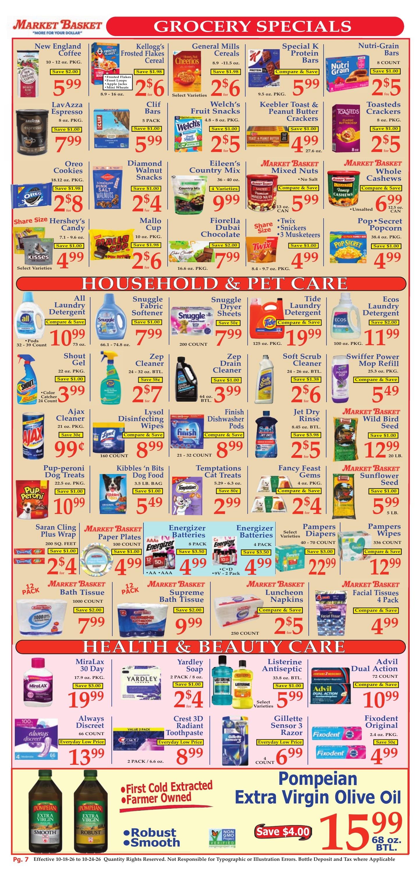 Market Basket (Iowa and other locations, LA) Weekly Ad October 18 - 24, 2026