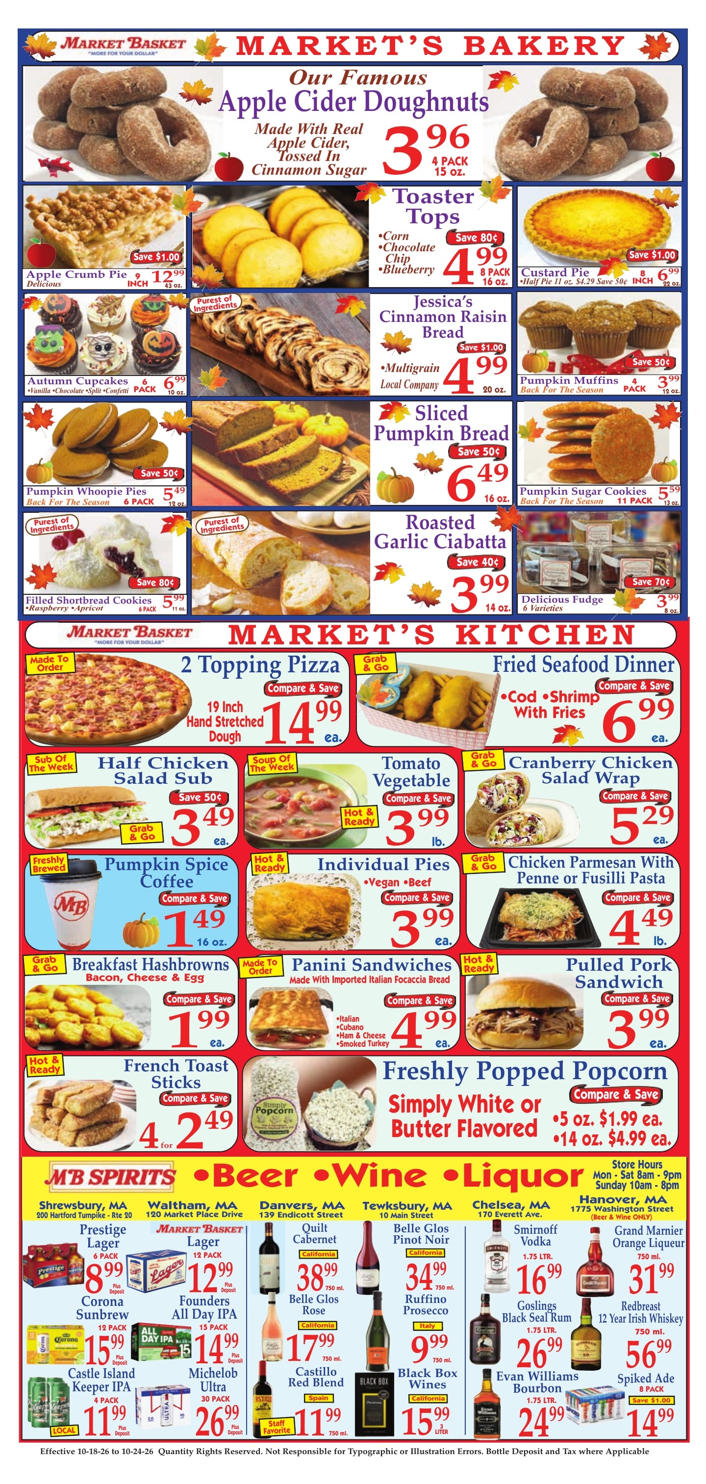 Market Basket (Iowa and other locations, LA) Weekly Ad October 18 - 24, 2026