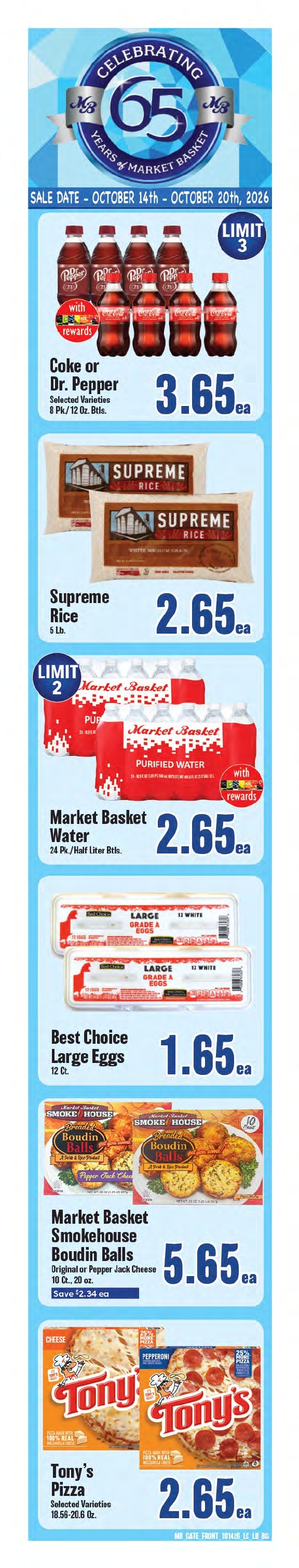 Market Basket (Louisiana) Weekly Ad October 14 - 20, 2026