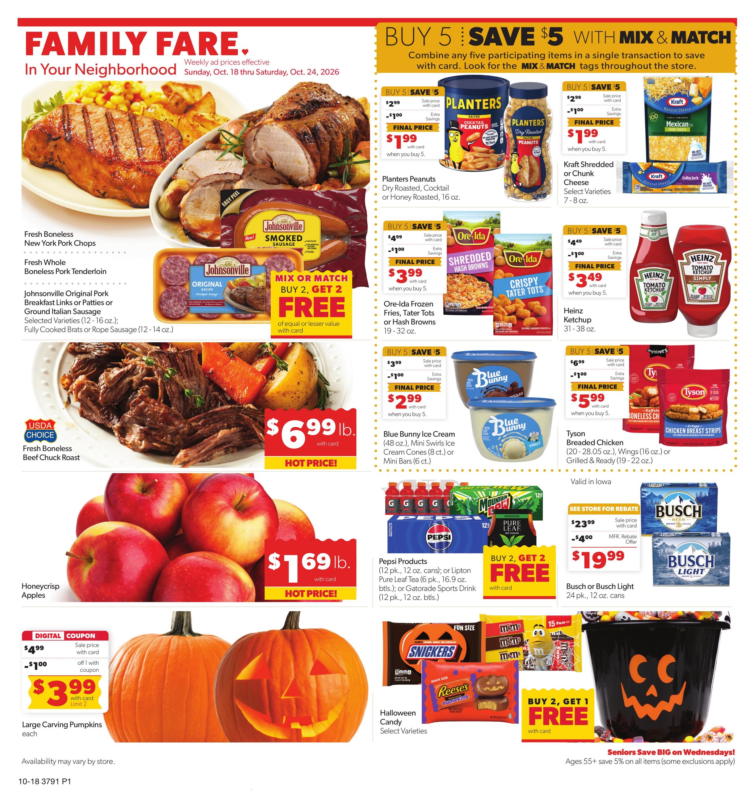 Family Fare (Council Bluffs Area, IA) Weekly Ad October 18 - 24, 2026