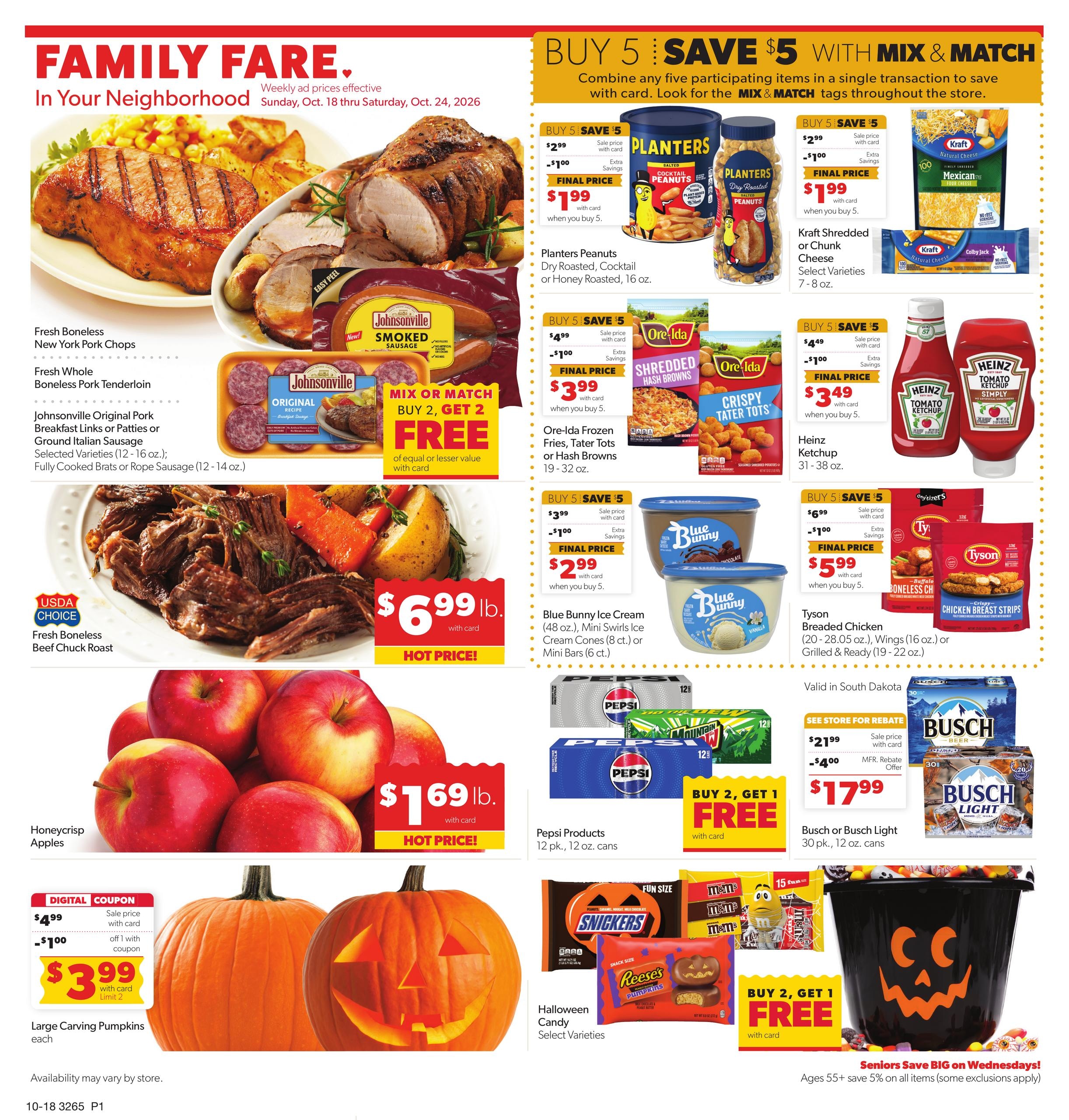 Family Fare (Rapid City Area, SD) Weekly Ad October 18 - 24, 2026