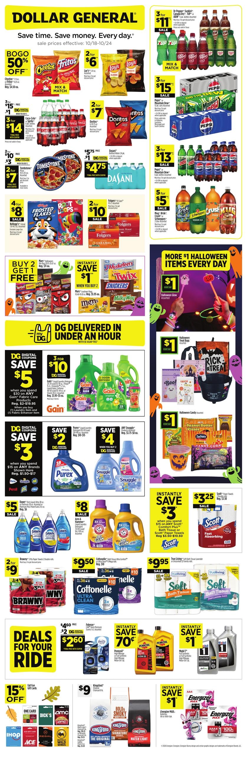 Dollar General (Black Area, AL) Weekly Ad October 18 - 24, 2026