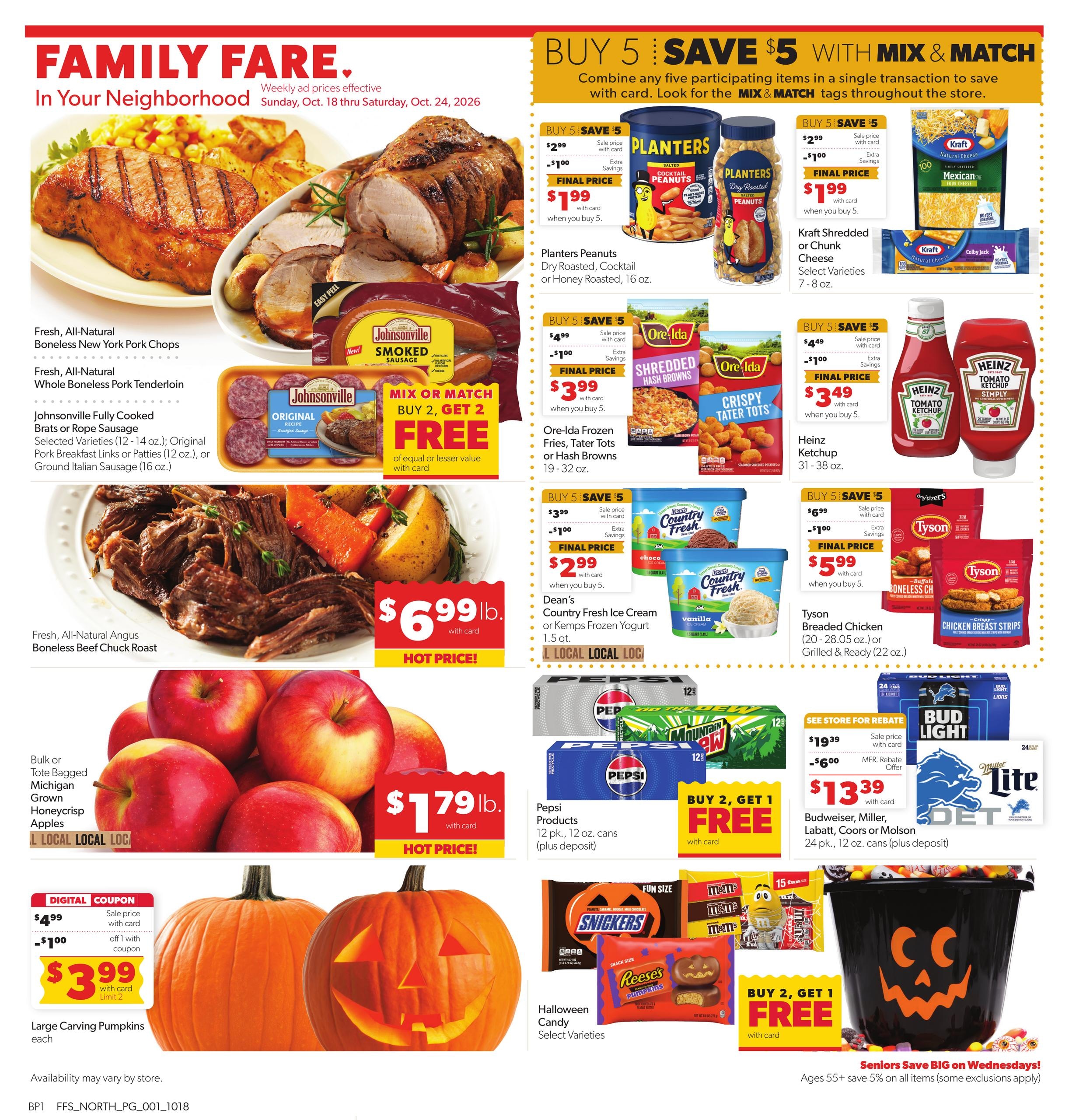 Family Fare (Traverse City Area, MI) Weekly Ad October 18 - 24, 2026