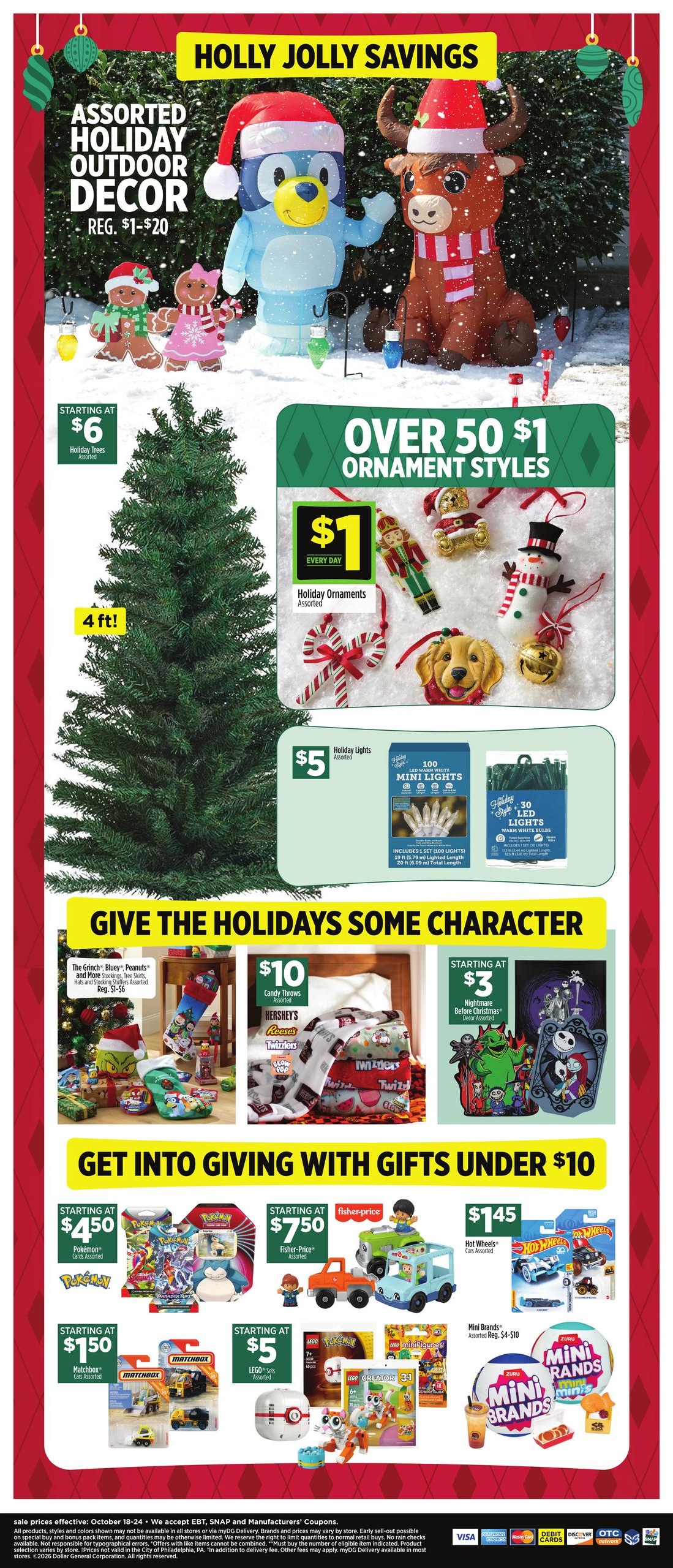 Dollar General (Andrews Area, NC) Weekly Ad October 18 - 24, 2026