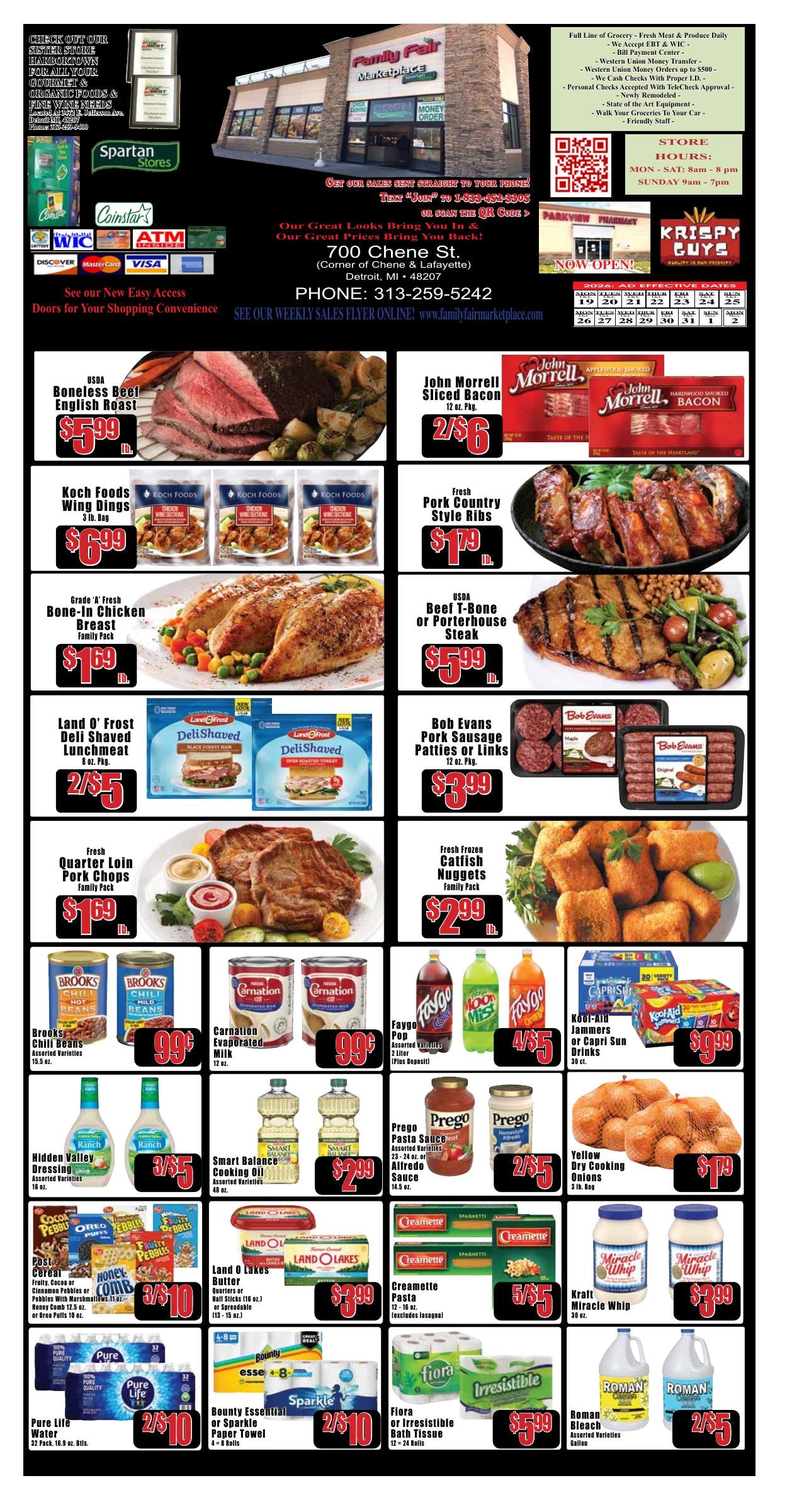 Family Fair Marketplace Weekly Ad October 18 - November 2, 2026