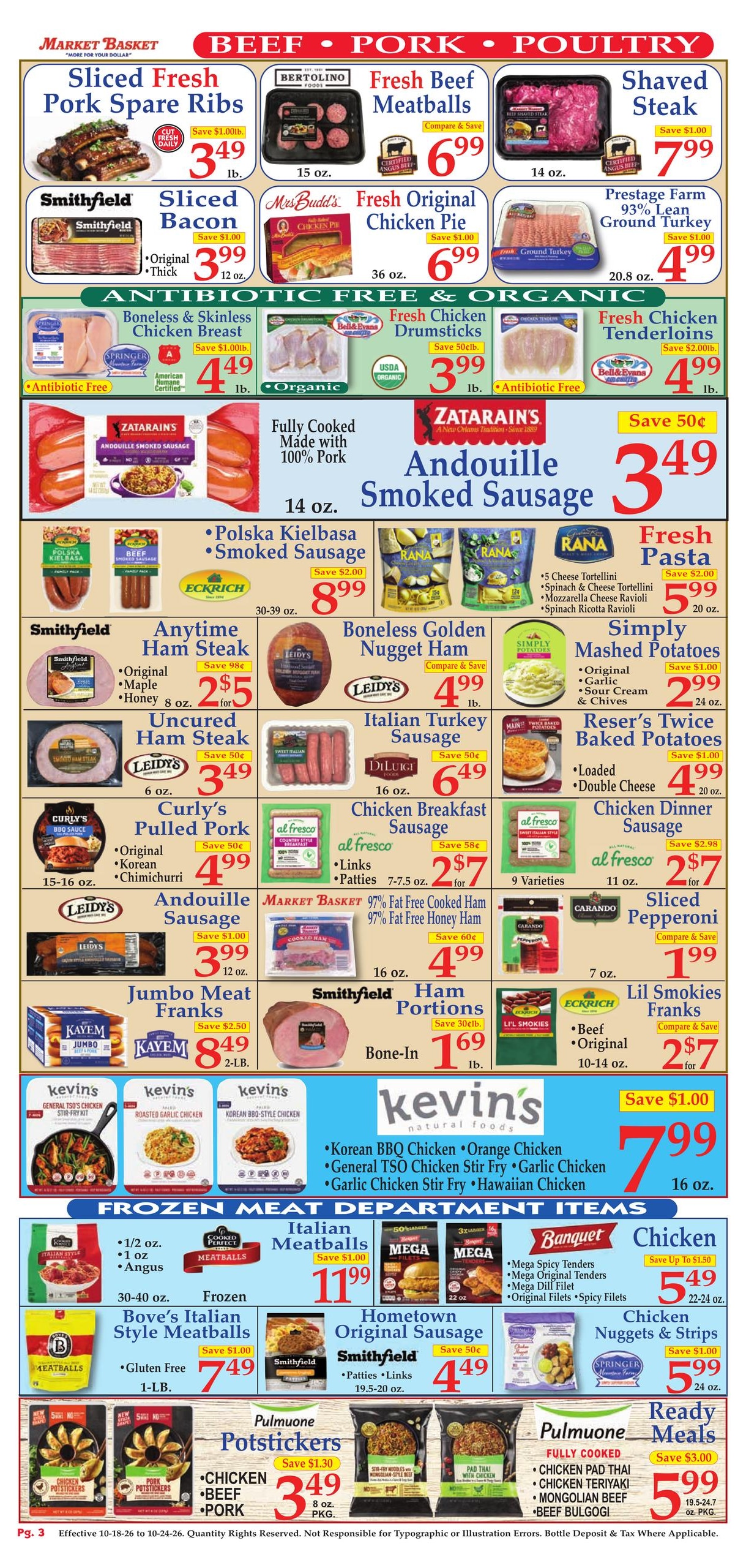 Market Basket (Accord Area, MA) Weekly Ad October 18 - 24, 2026