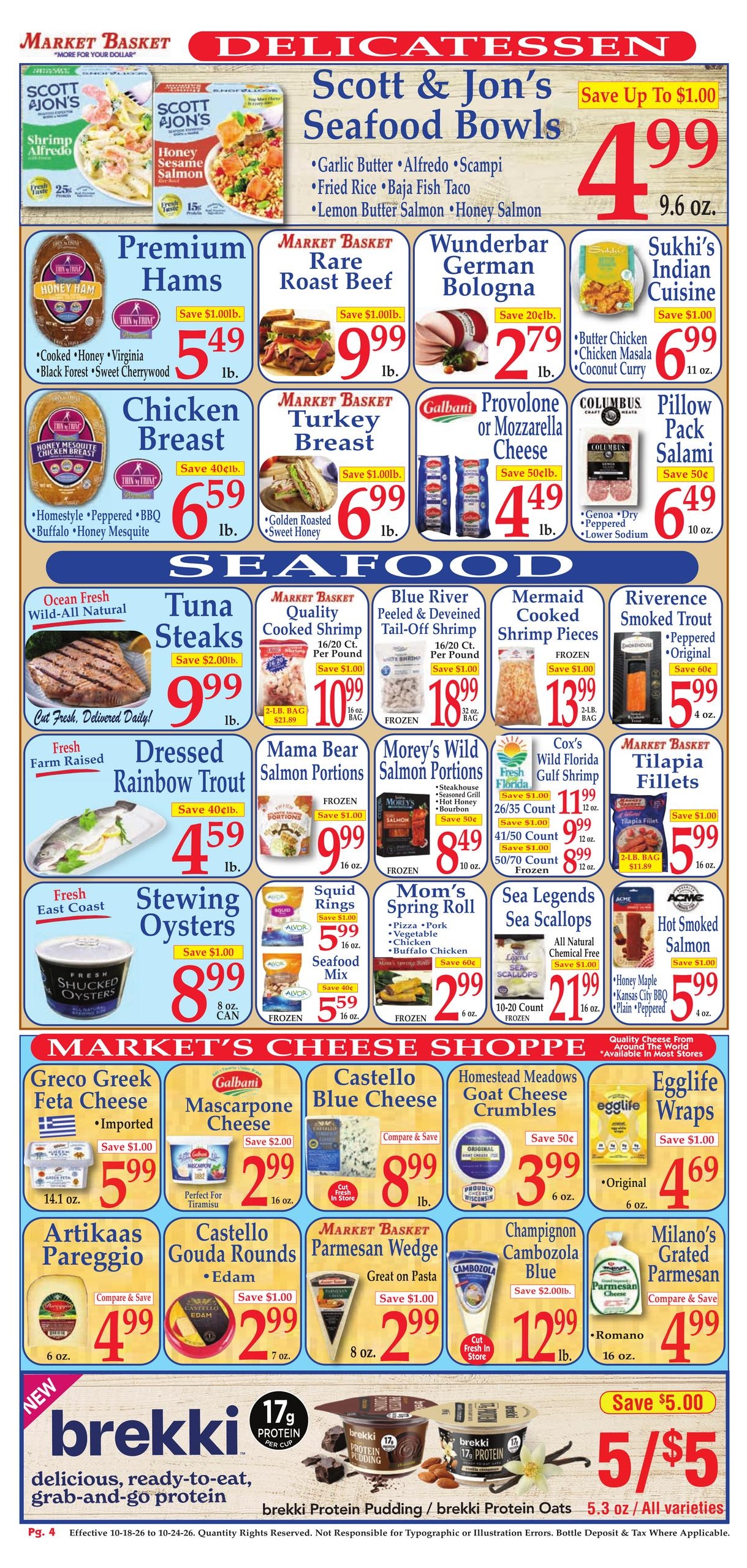 Market Basket (Accord Area, MA) Weekly Ad October 18 - 24, 2026