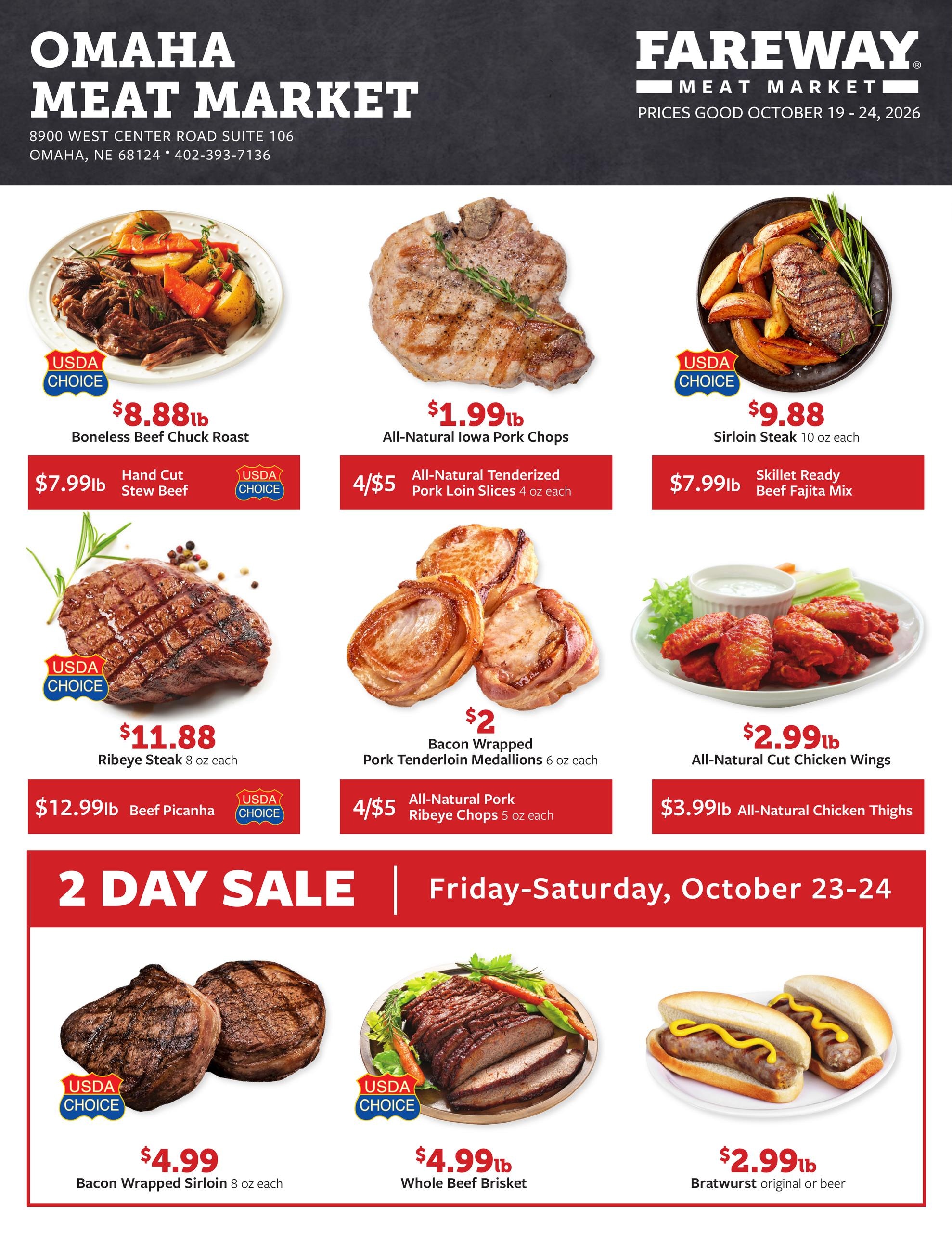Fareway (Omaha Area, NE) Weekly Ad October 19 - 24, 2026