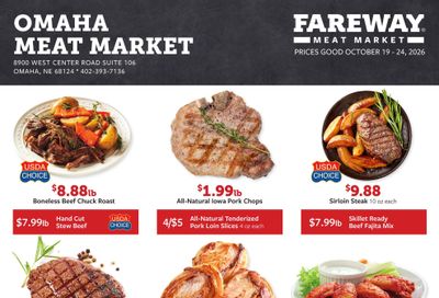 Fareway (Omaha Area, NE) Weekly Ad October 19 - 24, 2026