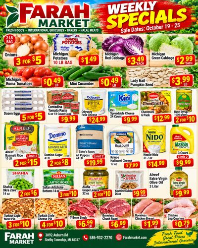 Farah International Market Weekly Ad October 19 - 25, 2026