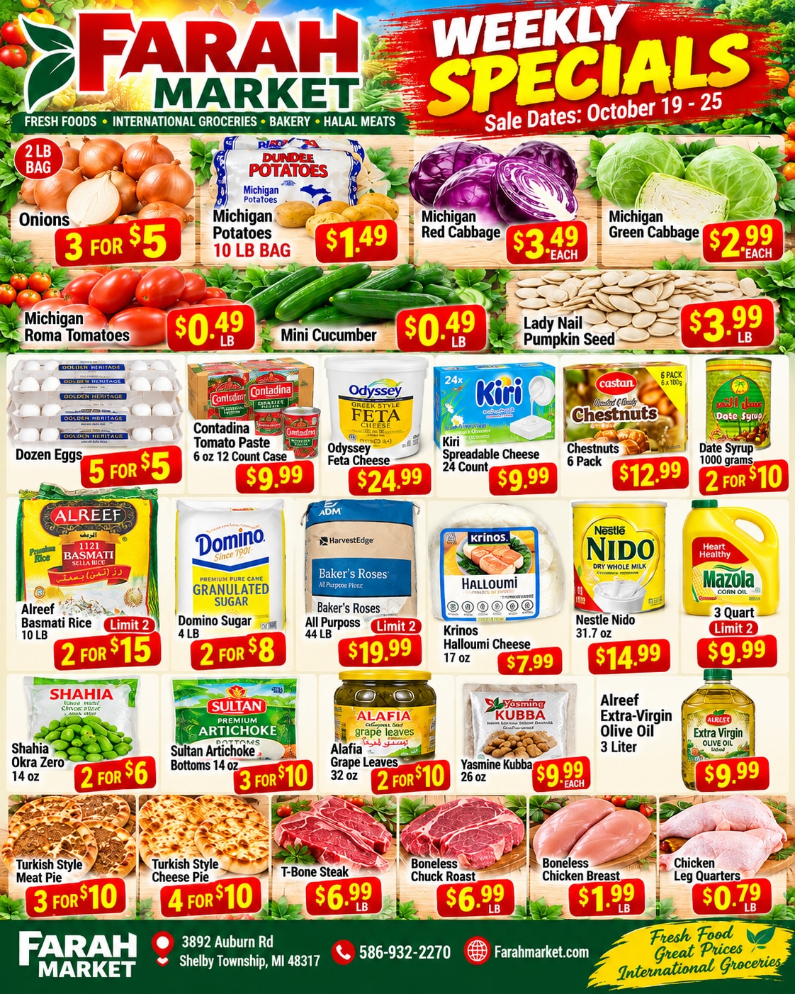 Farah International Market Weekly Ad October 19 - 25, 2026