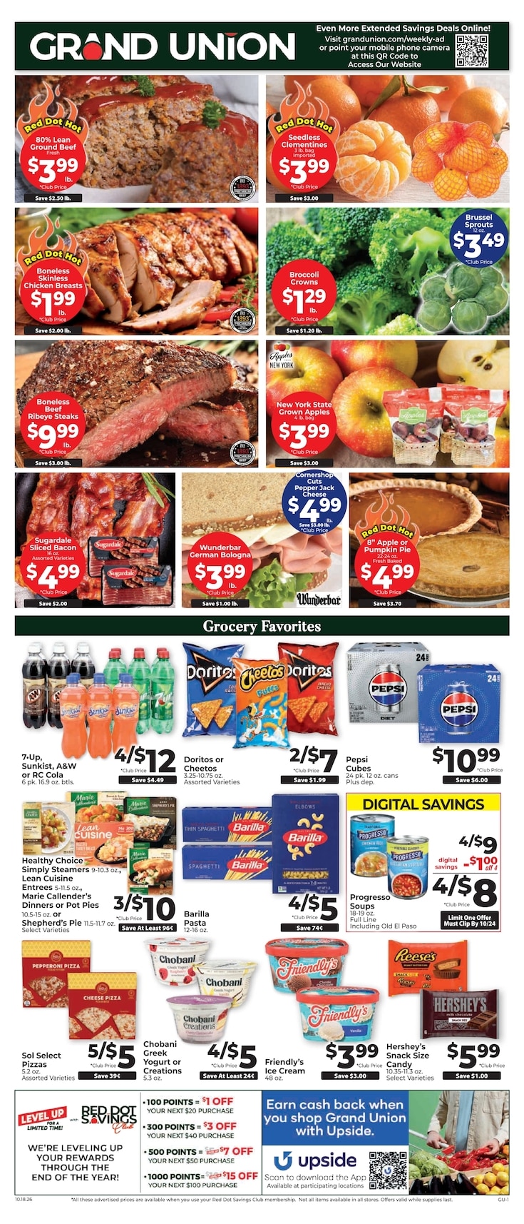 Grand Union (Rutland, VT) Weekly Ad October 18 - 24, 2026