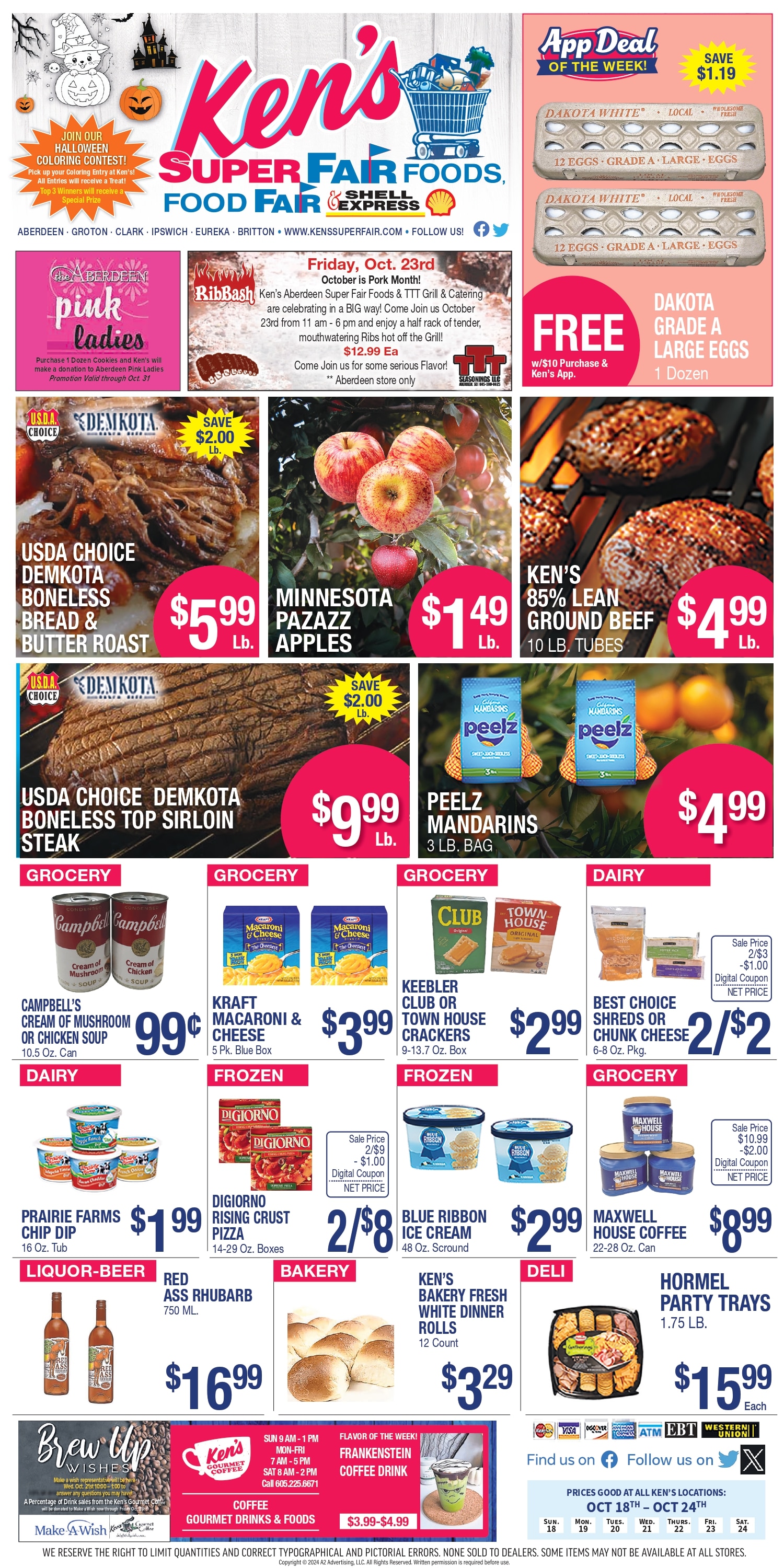 Ken's Super Fair Foods Weekly Ad October 18 - 24, 2026