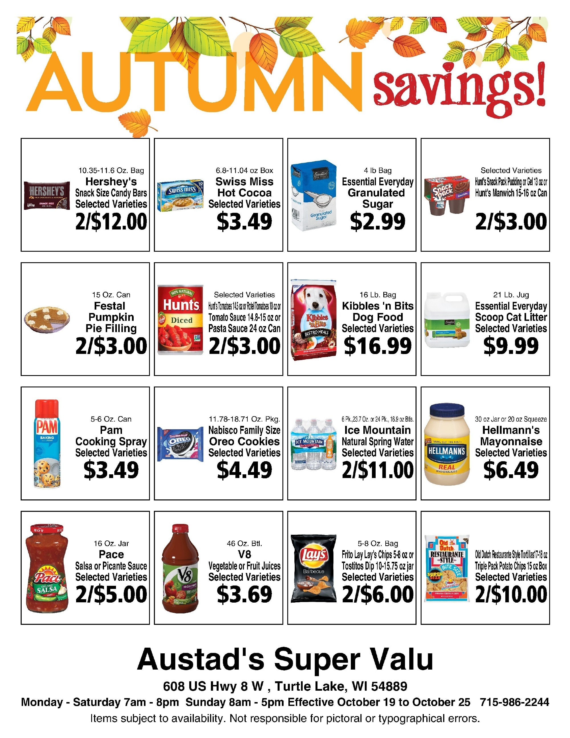 Austad's Supervalu Weekly Ad October 19 - 25, 2026