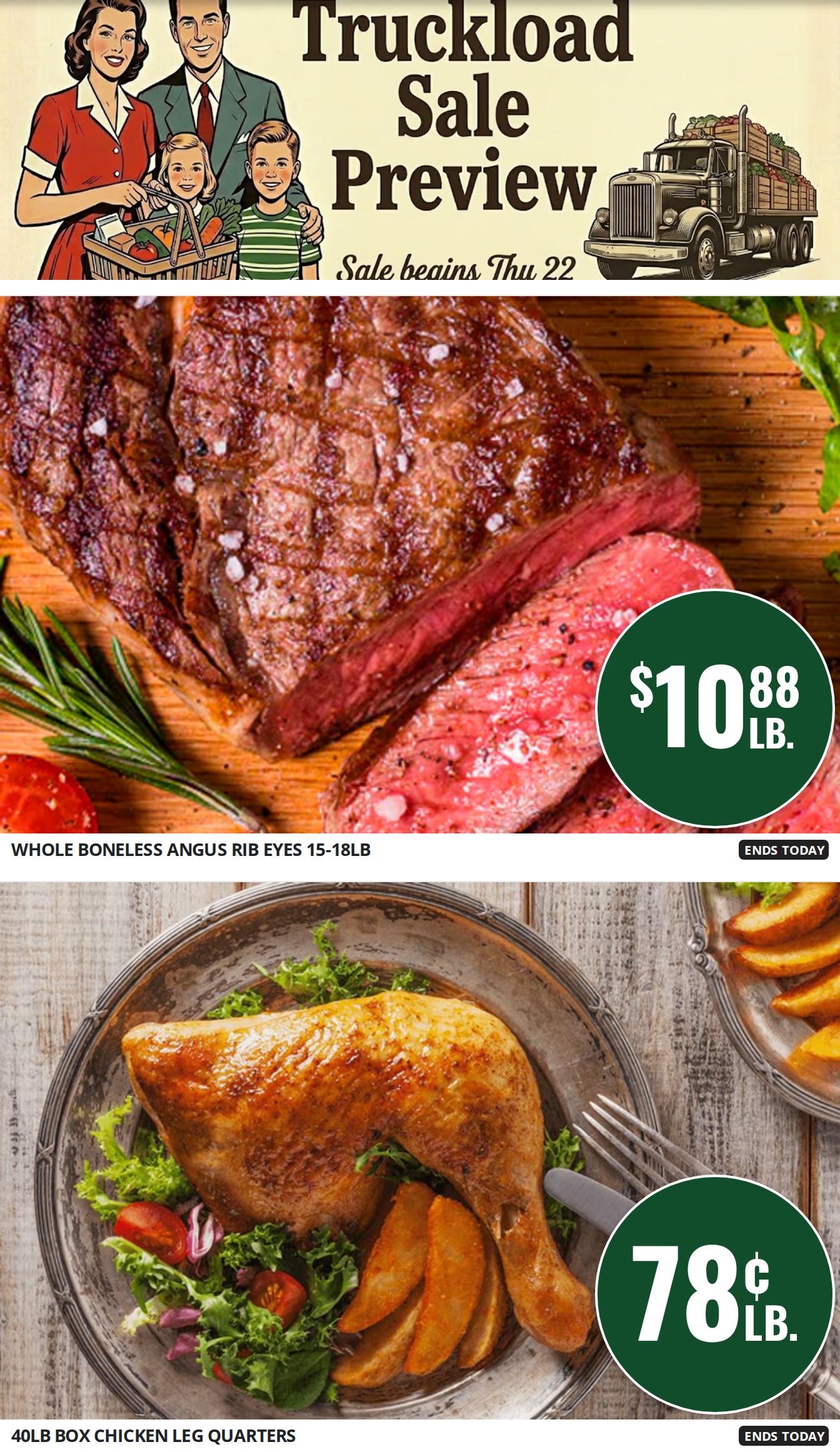 Bob's Butcher & Basket Truckload Preview Weekly Ad October 19 - 22, 2026
