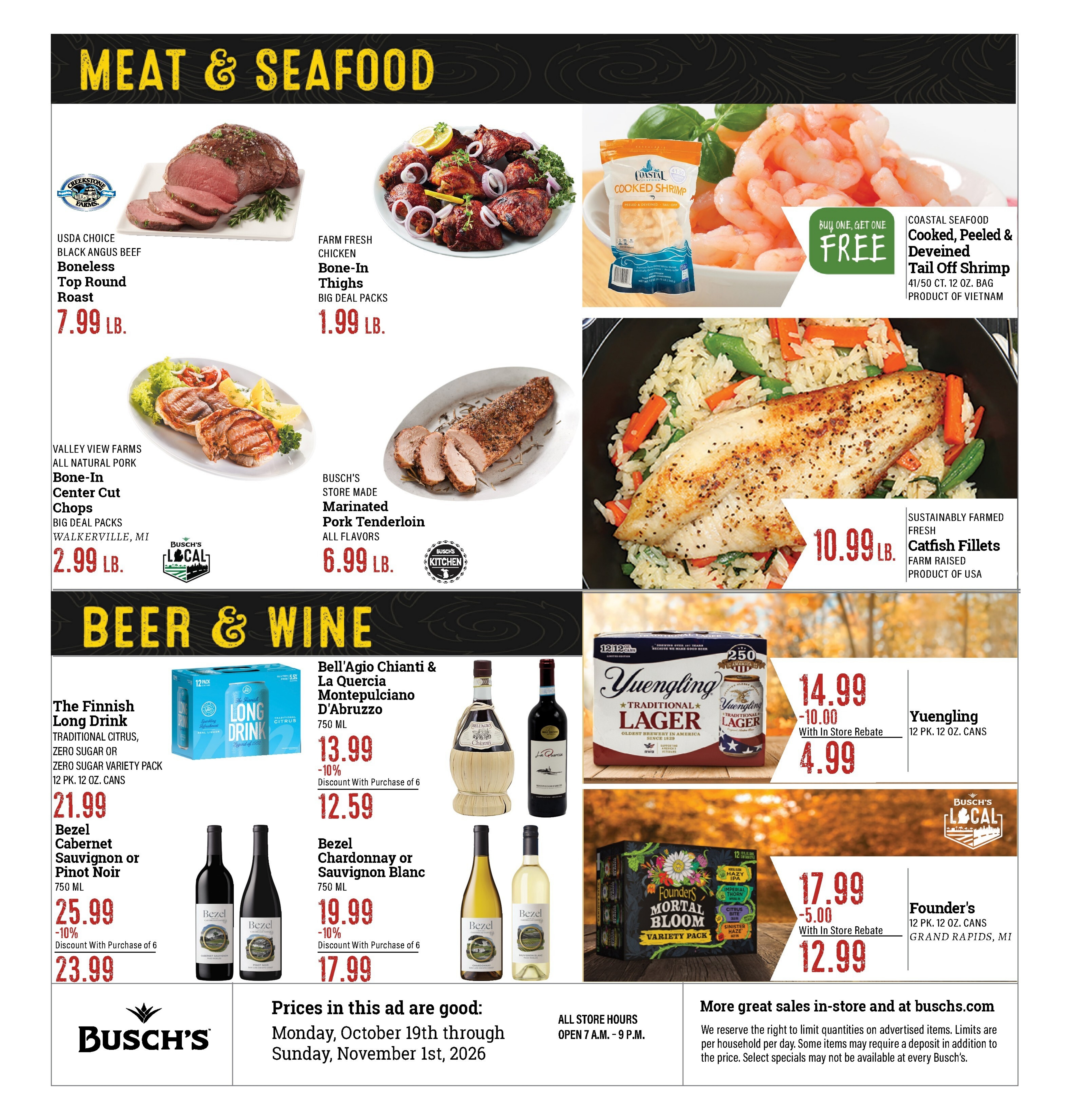 Busch's Fresh Food Market Weekly Ad October 19 - November 1, 2026
