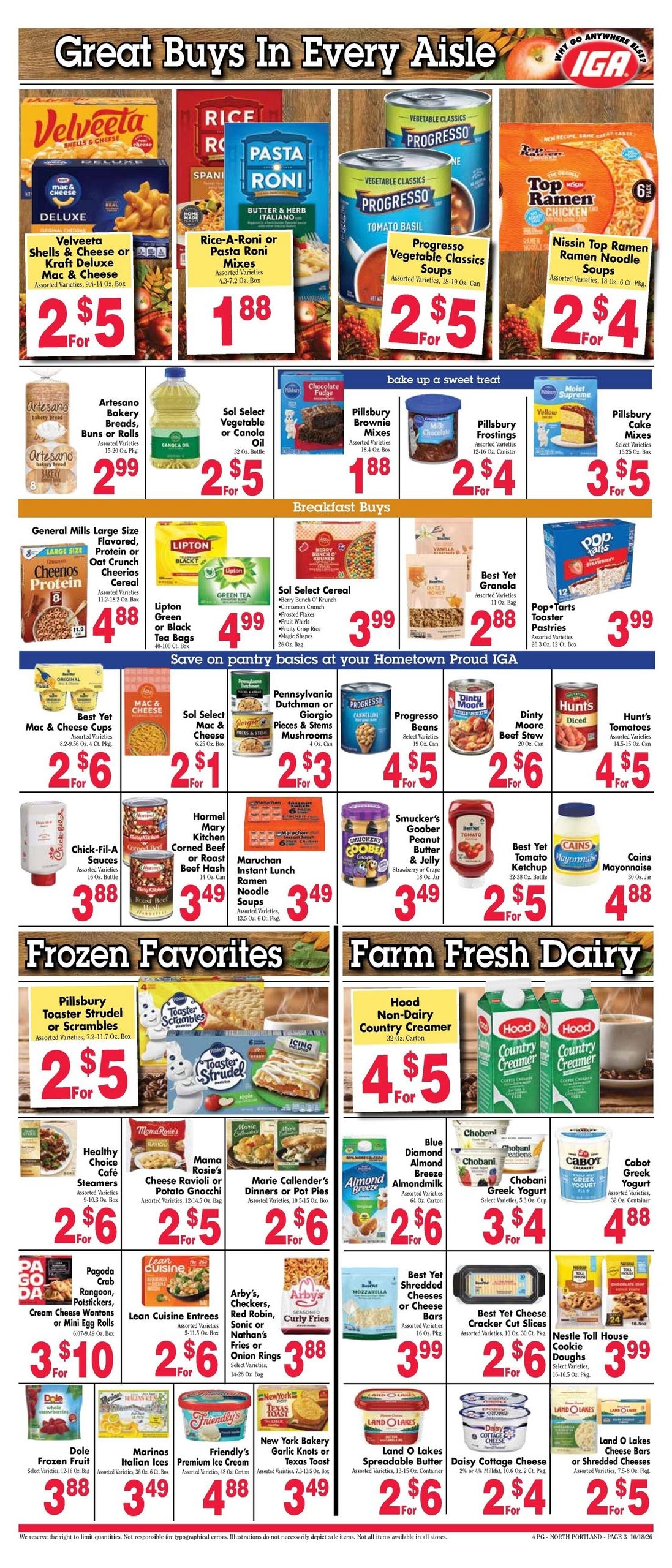 Andy's IGA Foodliner (Houlton Area, ME) Weekly Ad October 19 - 25, 2026