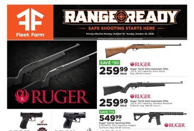 Fleet Farm Range Ready Weekly Ad October 19 - 25, 2026