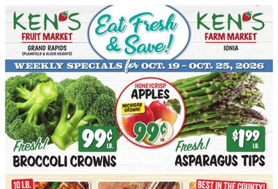 Ken's Fruit Market (Grand Rapids and Ionia, MI) Weekly Ad October 19 - 25, 2026