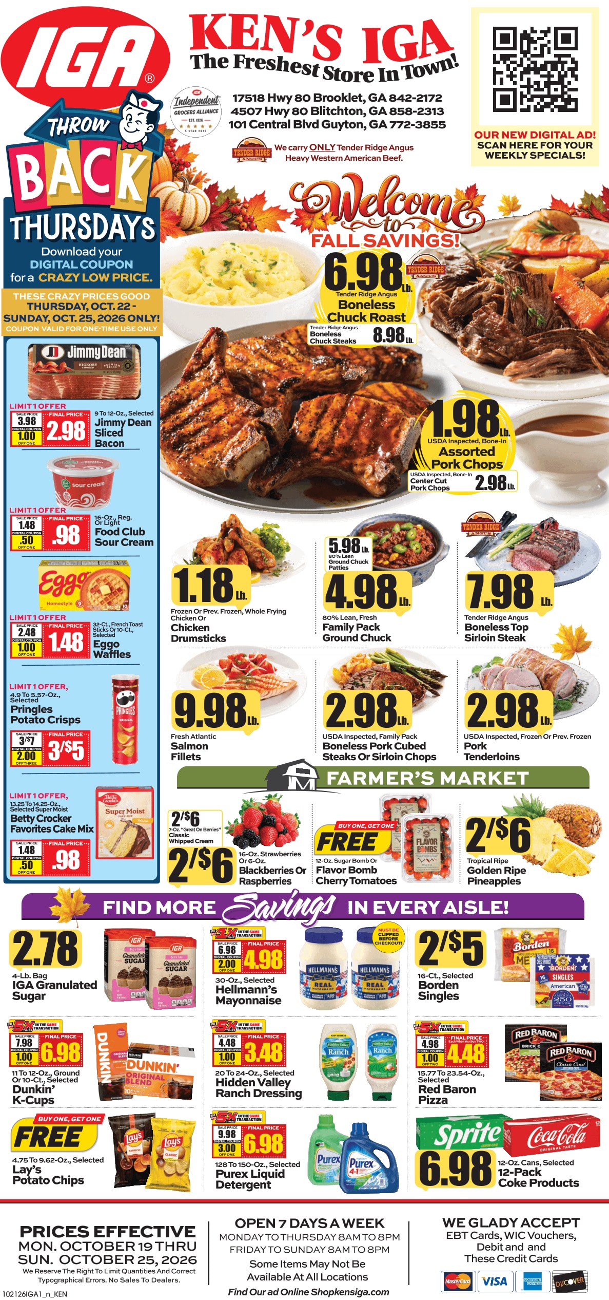 Ken's IGA Weekly Ad October 19 - 25, 2026