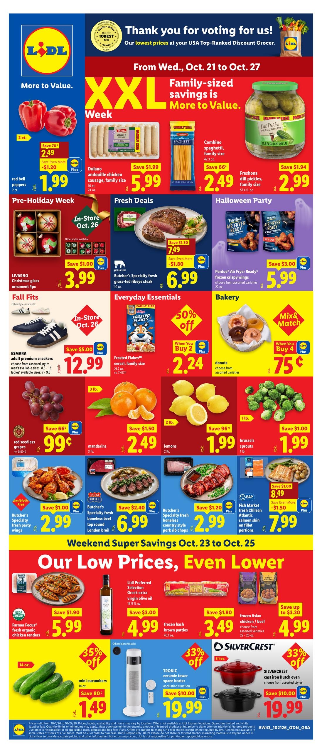 Lidl (Atlanta Area, GA) Weekly Ad October 21 - 27, 2026
