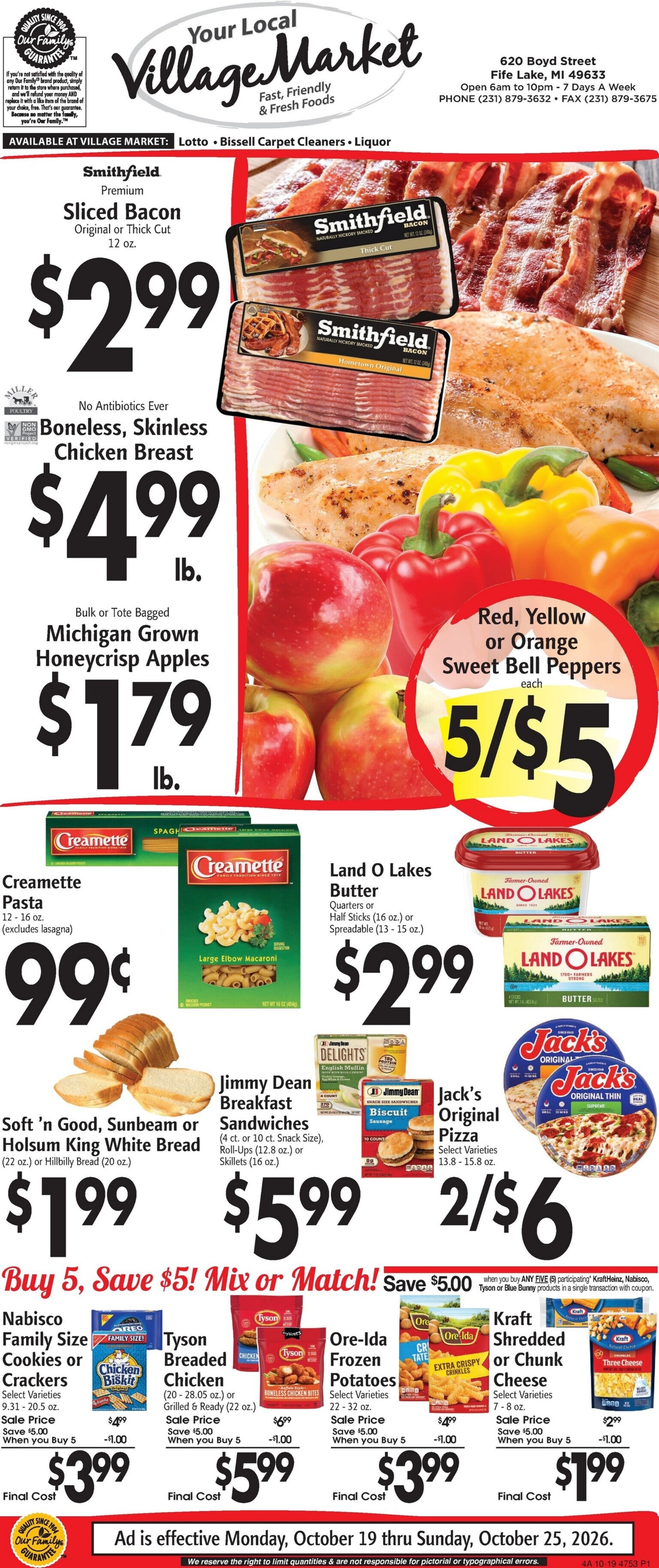 Fife Lake Village Market Weekly Ad October 19 - 25, 2026