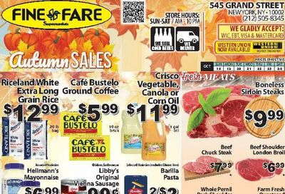 Fine Fare Supermarkets (Jersey City Area, NJ) Weekly Ad October 18 - 24, 2026