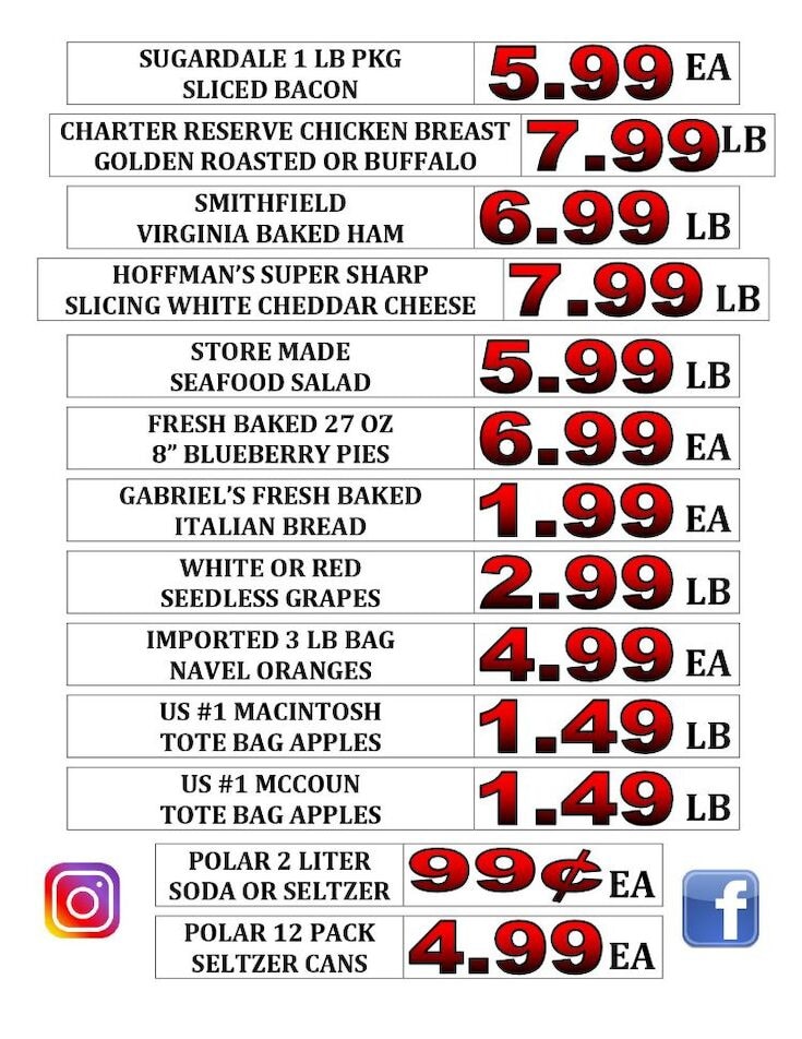 Gabriel's Supermarkets Weekly Ad October 18 - 24, 2026