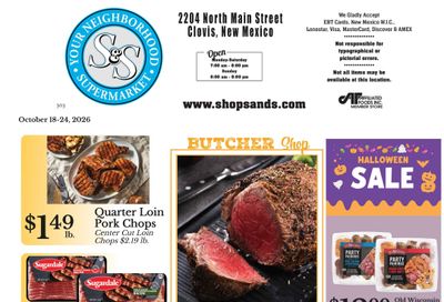 S&S Supermarket Weekly Ad October 18 - 24, 2026
