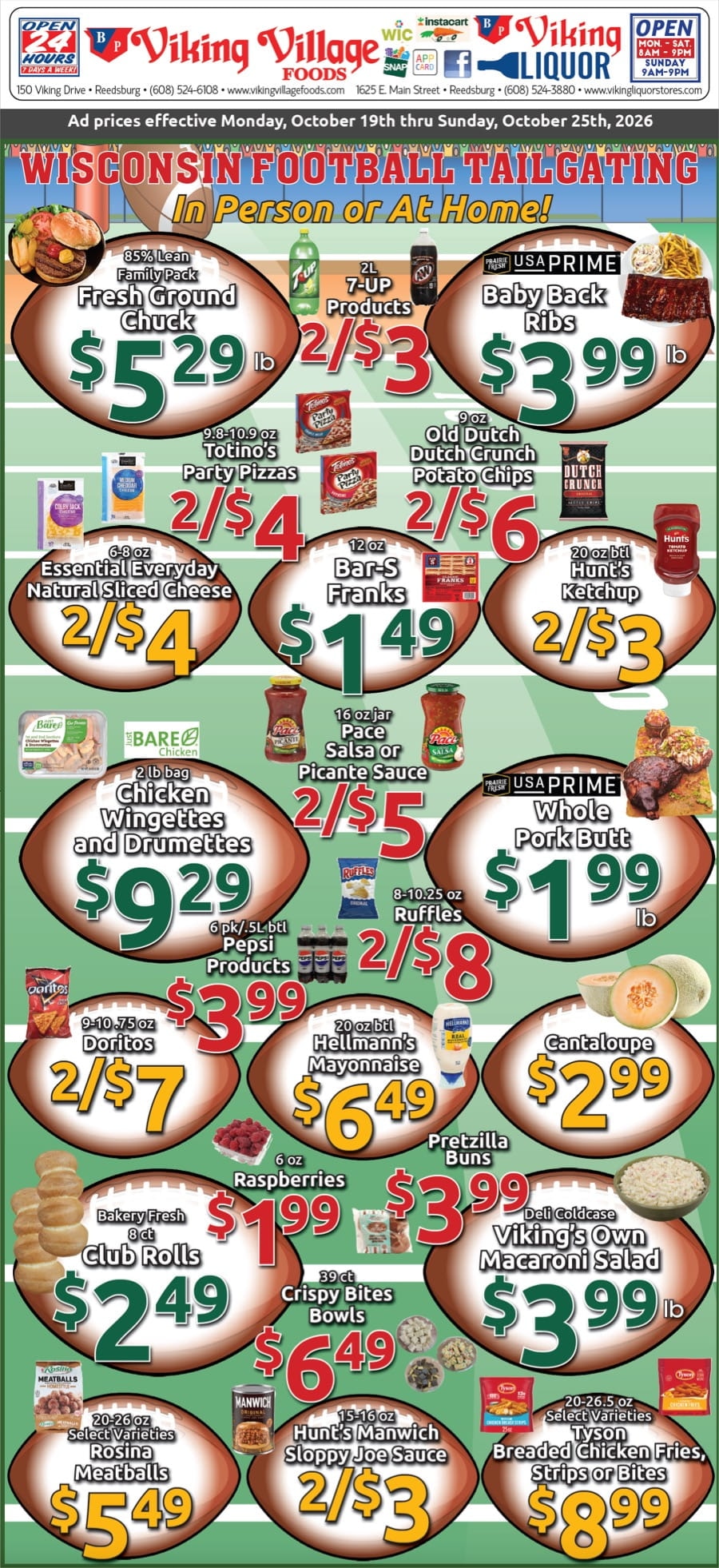 Viking Village Foods Weekly Ad October 19 - 25, 2026