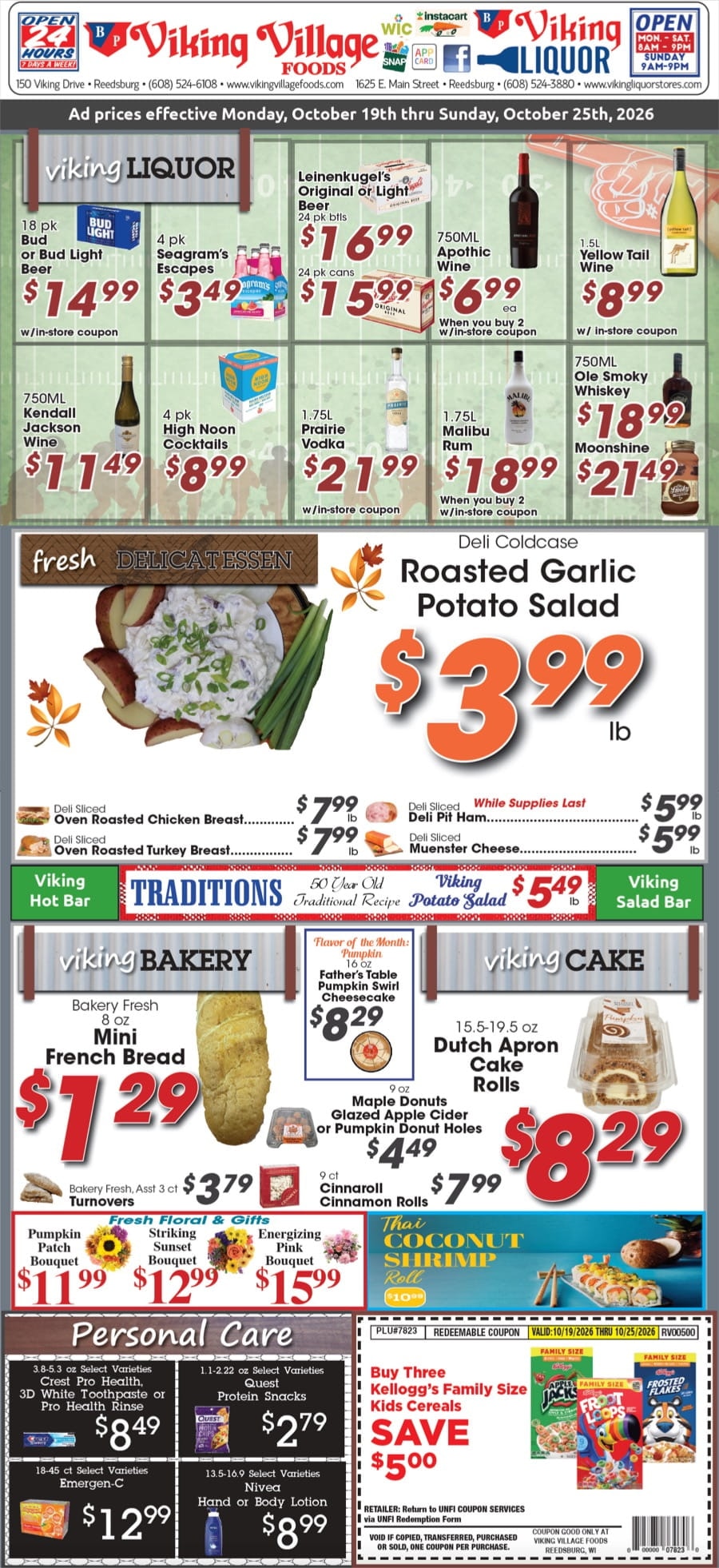 Viking Village Foods Weekly Ad October 19 - 25, 2026