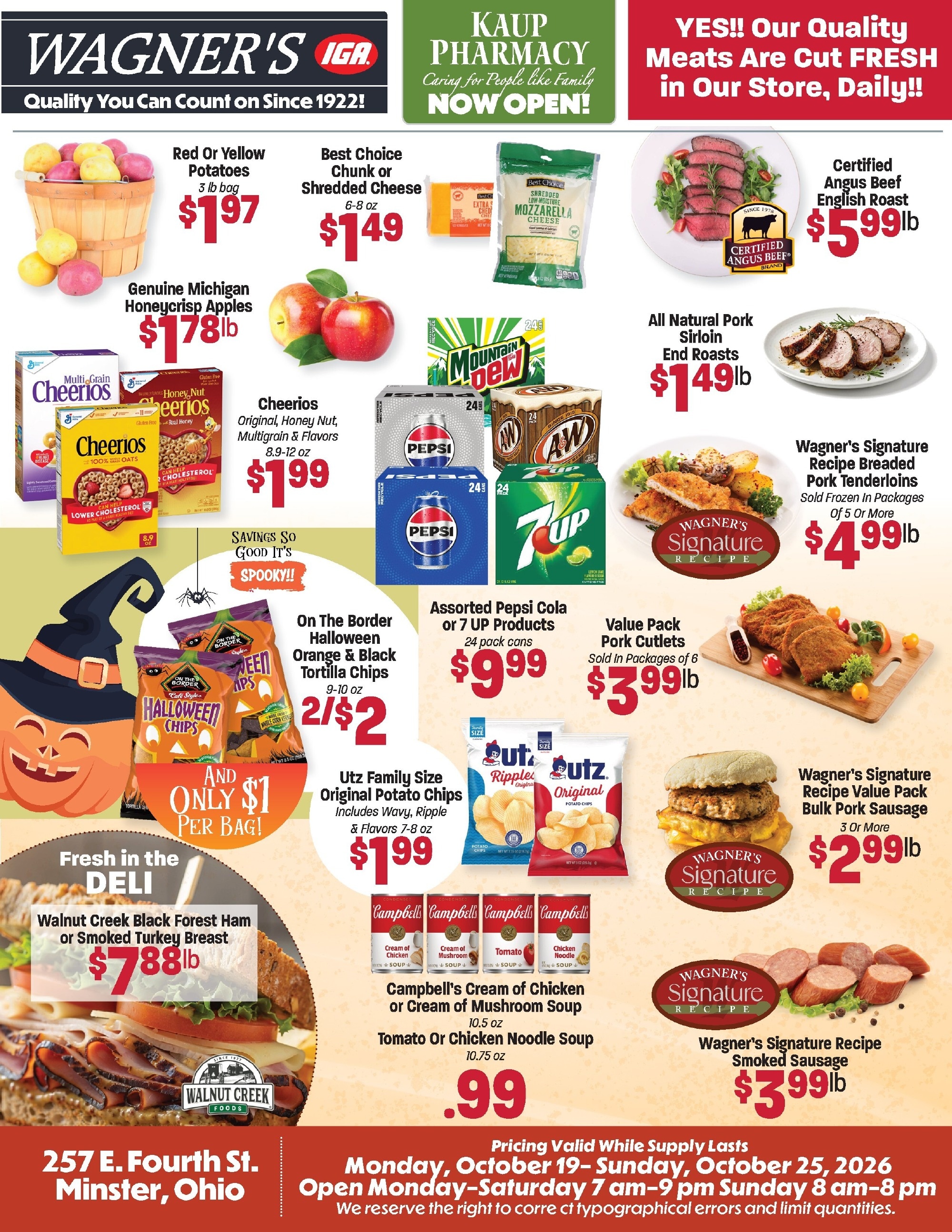 Wagner's IGA Weekly Ad October 19 - 25, 2026