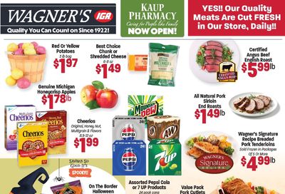 Wagner's IGA Weekly Ad October 19 - 25, 2026