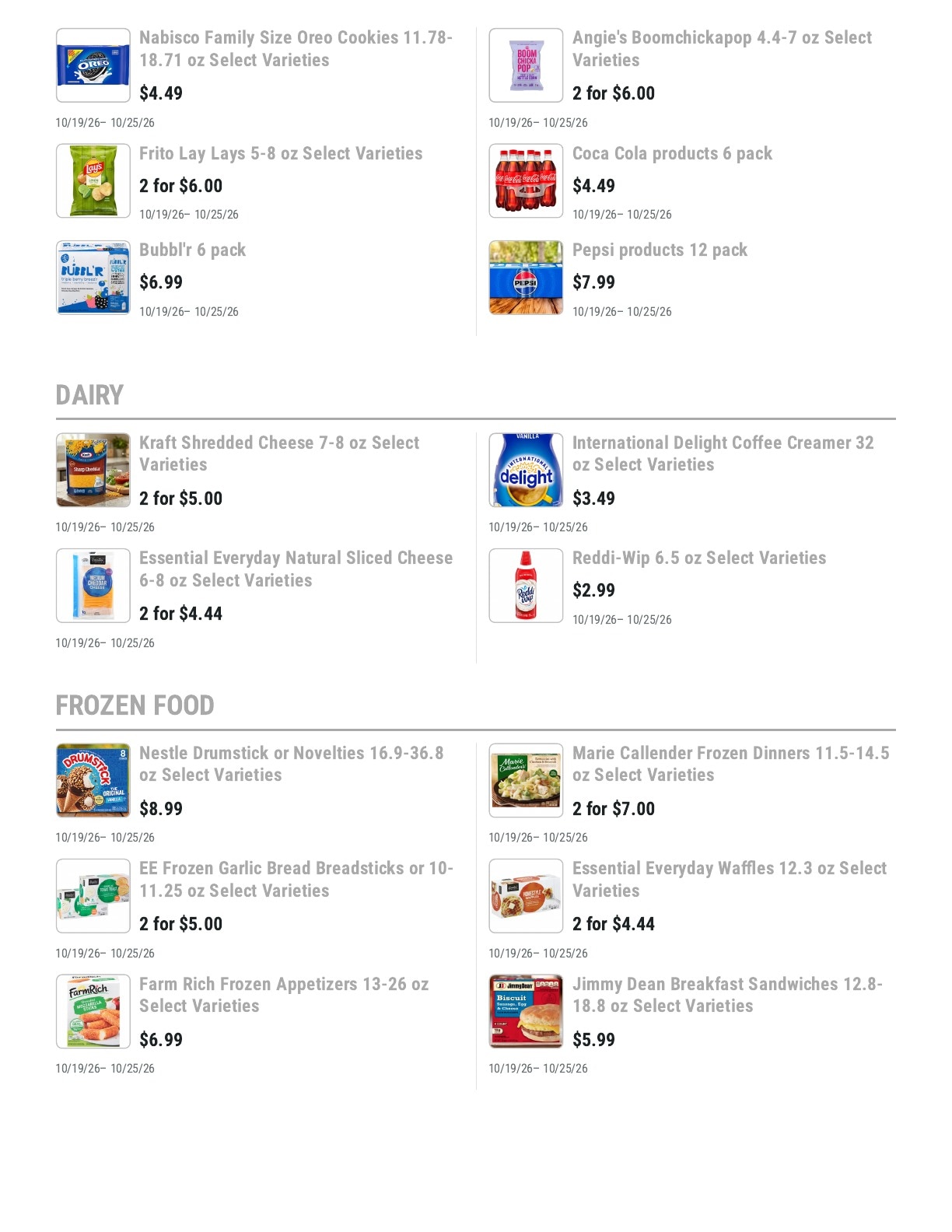 Barnesville Grocery Weekly Ad October 19 - 25, 2026