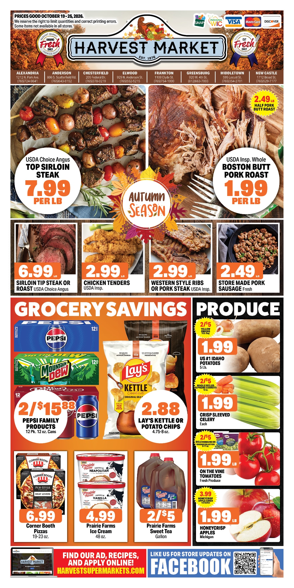 Harvest Supermarkets Weekly Ad October 21 - 27, 2026