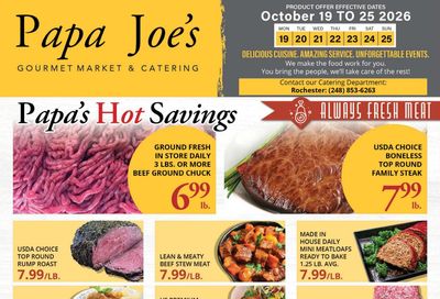 Papa Joe's Market Weekly Ad October 19 - 25, 2026