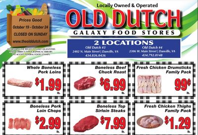 Old Dutch Supermarket Weekly Ad October 19 - 24, 2026