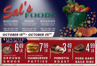 Sal's Food Center Weekly Ad October 19 - 25, 2026